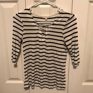Crisscross/ Stripped/ 3 Quarter Length